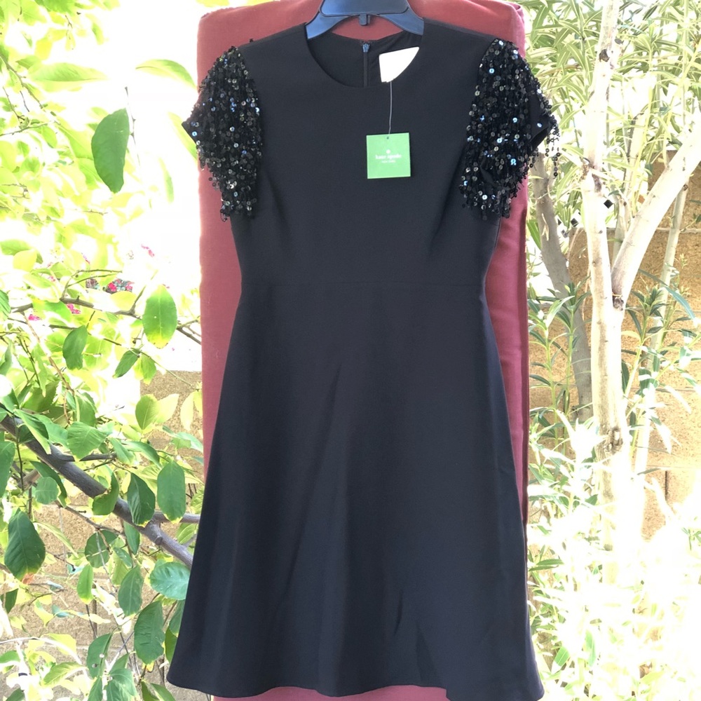 Kate Spade New York Sequin Fringe Swing Dress 00